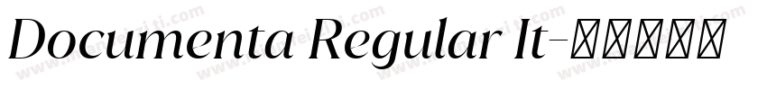 Documenta Regular It字体转换